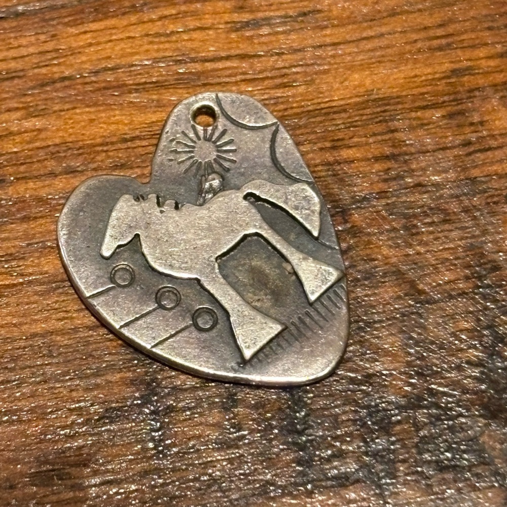 Jes Maharry vintage Raised Horse Pendant